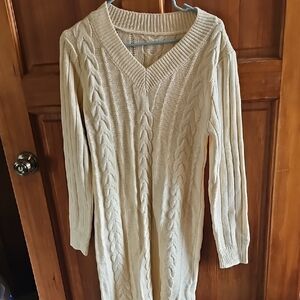 Cream Cable Knit Sweater